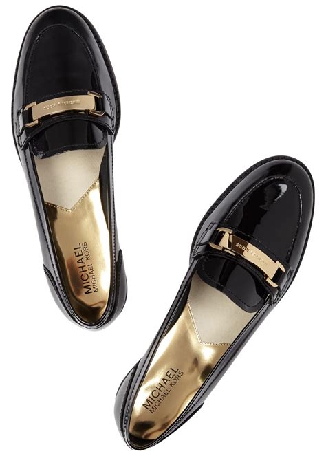 michael kors patent leather loafers for women|michael kors slip on loafer.